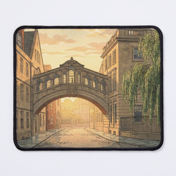 Item preview, Bridge of Sighs in Oxford University Japanese Woodblock Print designed and sold by Takeda-art.