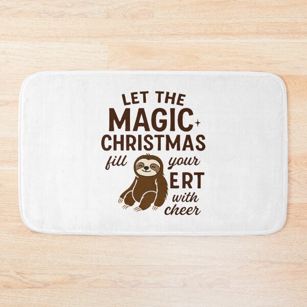Item preview, Let the magic of Christmas fill your heart with cheer,Cute Sloth designed and sold by CloudyPress.
