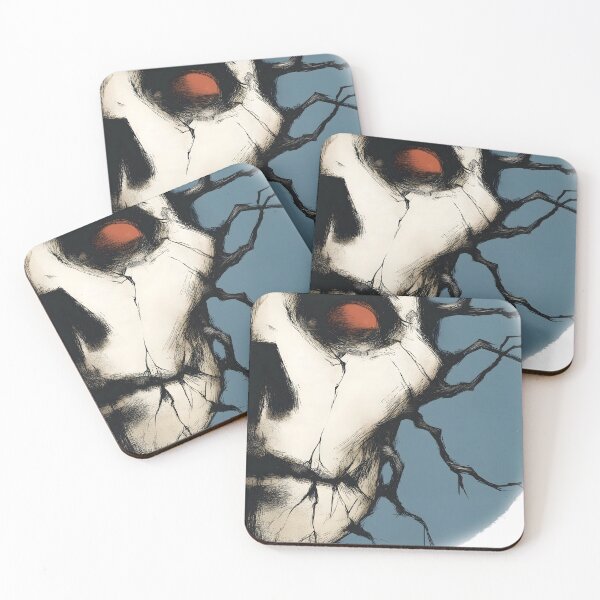Item preview, Cracked Skull Glowing Red Eye Spooky  designed and sold by Shoot-The-Moon.