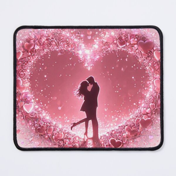 Item preview, Une scène romantique d'un couple dans un cœur lumineux (cadeau de Saint-Valentin) designed and sold by thechoice1.