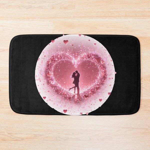 Item preview, Une scène romantique d'un couple dans un cœur lumineux (cadeau de Saint-Valentin) designed and sold by thechoice1.