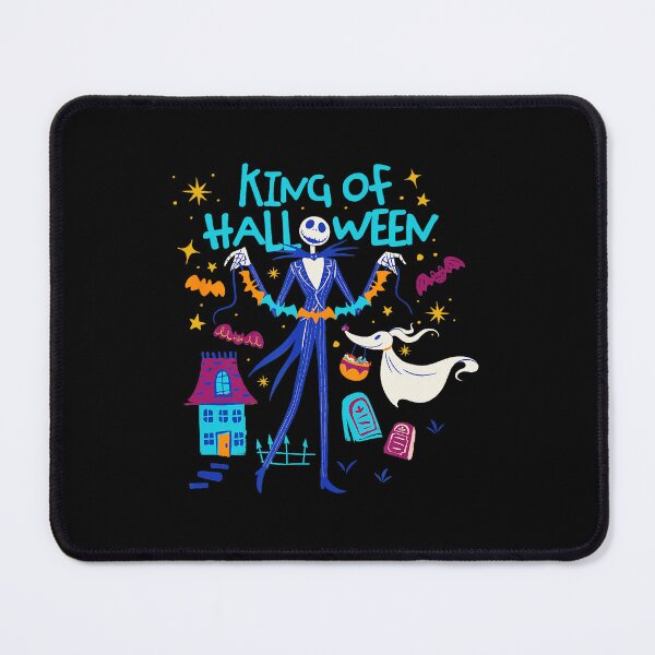 Item preview, Nightmare Before Christmas King Of Halloween Jack And Zero Black Halloween Print Small designed and sold by jeffgonzales.