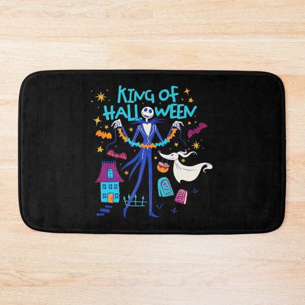 Item preview, Nightmare Before Christmas King Of Halloween Jack And Zero Black Halloween Print Small designed and sold by jeffgonzales.