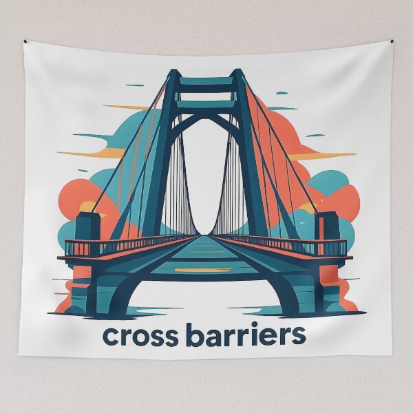 Item preview, architecture, cityscape, river, cross, barriers, unity, diversity designed and sold by TrueArtVibes.