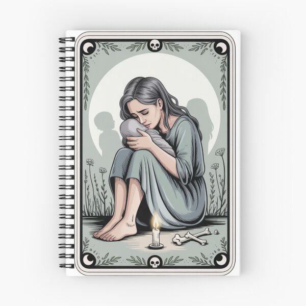 Item preview, The Grieving Mother • Bone & Moonlight Tarot designed and sold by bone-moonlight.