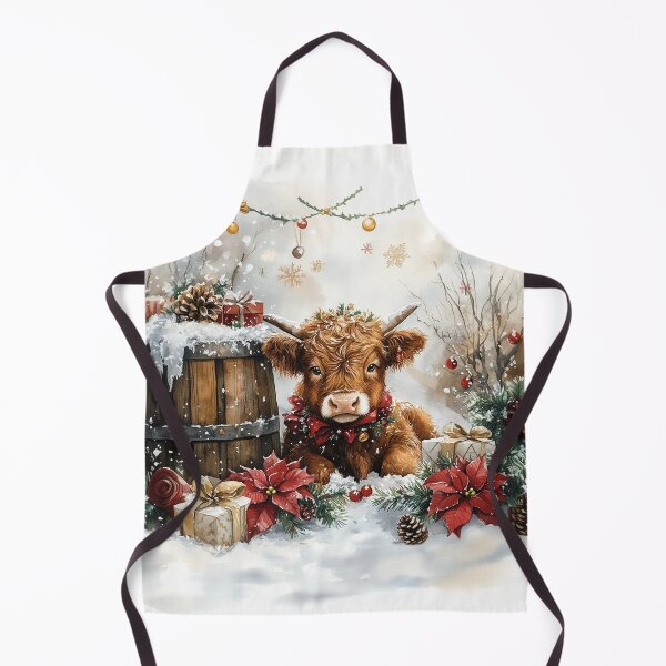 Item preview, Highland Cow Christmas Image designed and sold by PixelExpressStudio.
