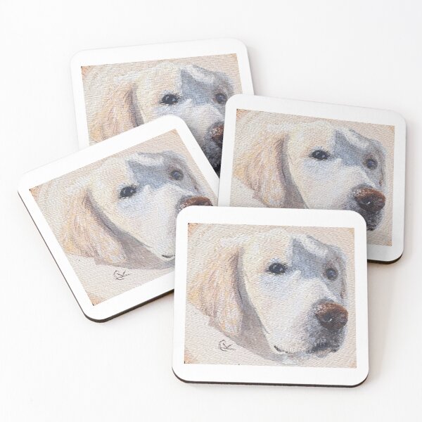 Item preview, Golden Retriever on Wood Panel designed and sold by Kathryn Davis.