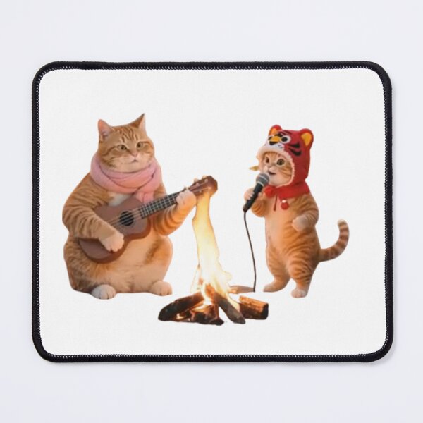 Item preview, Cats Sitting Around The Campfire designed and sold by Tik Cats.