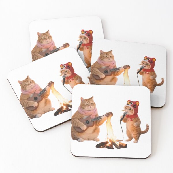 Item preview, Cats  Sitting Around The Campfire designed and sold by Tik Cats.