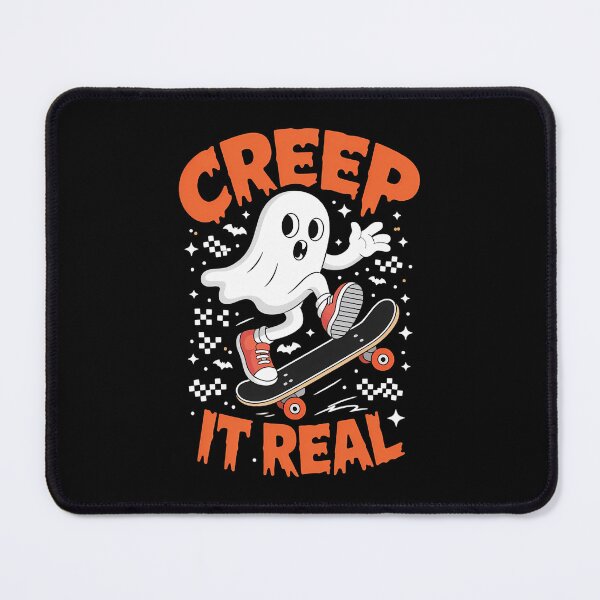 Item preview, Funny Ghost Skateboard Halloween Creep It Real designed and sold by sparks269.