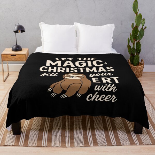 Item preview, Let the magic of Christmas fill your heart with cheer,Cute Sloth designed and sold by CloudyPress.