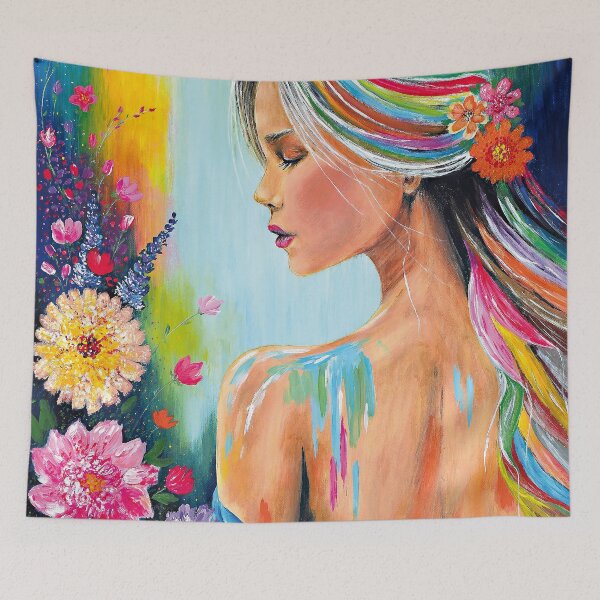 Item preview, Flowers in hair designed and sold by MariaWinterArt.