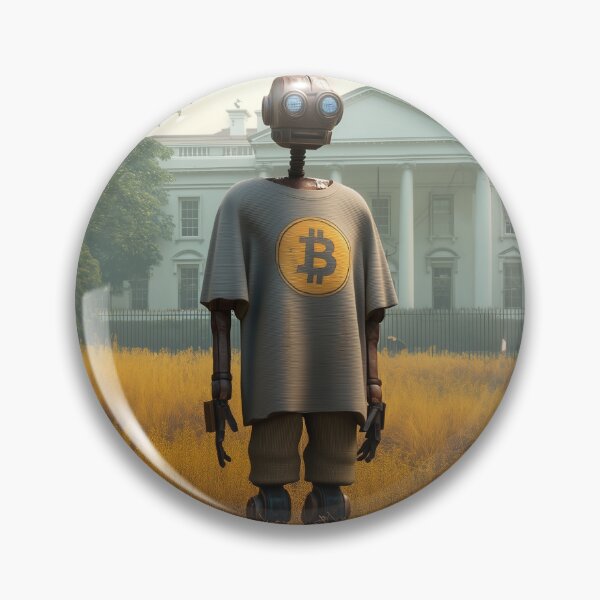 Item preview, Bitcoin Robot at the Whitehouse designed and sold by Sickpipe.