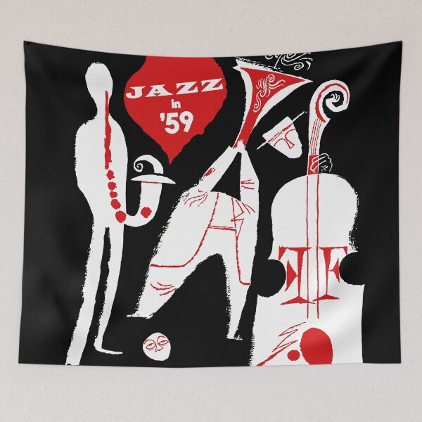 Item preview, Jazz in 59 Illustrated by David Stone Martin designed and sold by Grafixo-Sur.