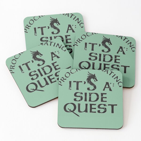Item preview, I'M-NOT-PROCRASTINATING-IT'S-A-SIDE-QUEST-T-SHIRT designed and sold by MandyDavies12.