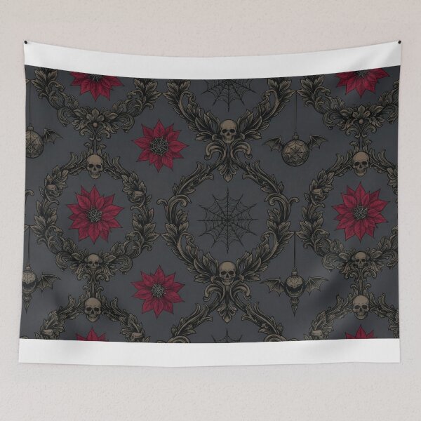 Item preview, Elegant Gothic Victorian Yule Damask Seamless Pattern designed and sold by StickyGuys.
