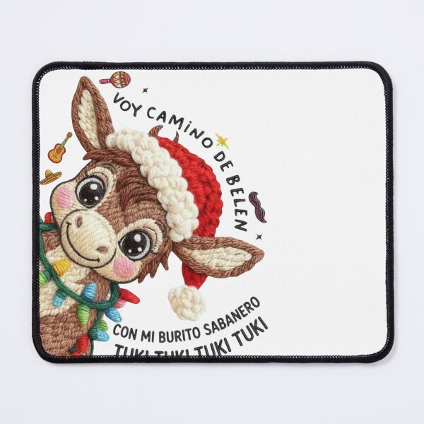 Item preview, Mi Burrito Sabanero Coquette - Faux Latch Hook Christmas Design designed and sold by minlik.