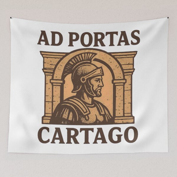 Item preview, Ad Portas Cartago Hannibal designed and sold by Retr0Tshirts.