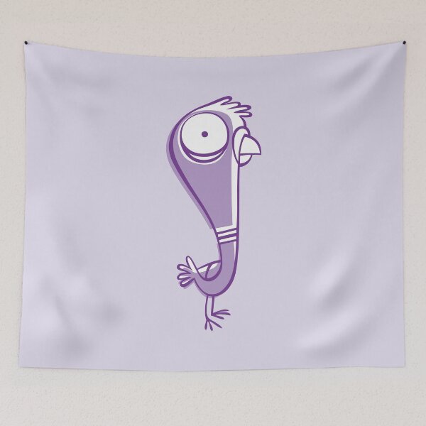 Item preview, Quirky Purple Cartoon Pigeon Cute Art designed and sold by monikko.
