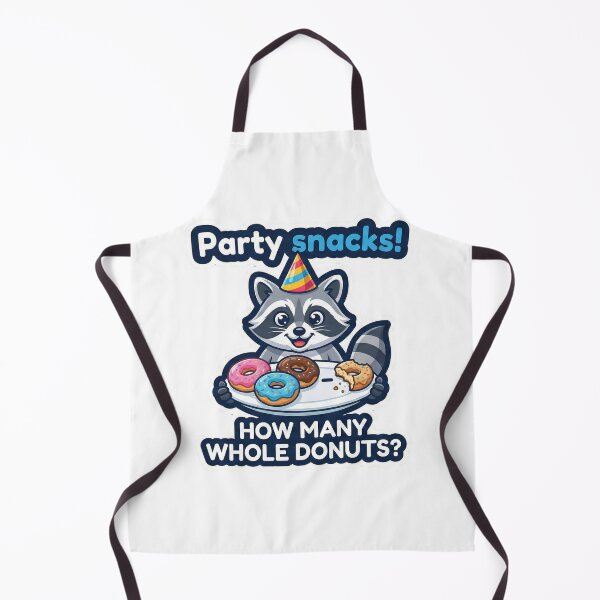 Item preview, Party Snacks! Raccoon & Donuts – How Many Whole Donuts Kids Sticker 4-8 designed and sold by MiracleDroplet.