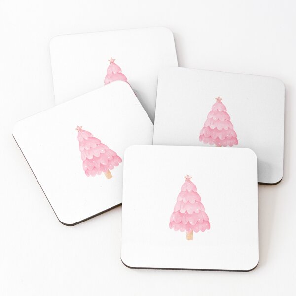 Item preview, Pink whimsical christmas tree designed and sold by coolcreativeco.