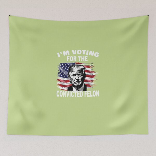 Item preview, I'M-VOTING-FOR-THE-CONVICTED-FELON-2024-FUNNY-TRUMP-T-SHIRT-(2) designed and sold by JonathanCarter4.