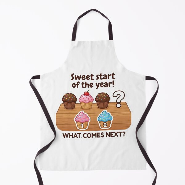 Item preview, Sweet Start of the Year! – What Comes Next Cupcakes Logic Sticker Kids 4-8 designed and sold by MiracleDroplet.