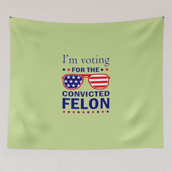 Item preview, I'M-VOTING-FOR-THE-CONVICTED-FELON-FUNNY-PRO-TRUMP-2024-T-SHIRT designed and sold by JonathanCarter4.