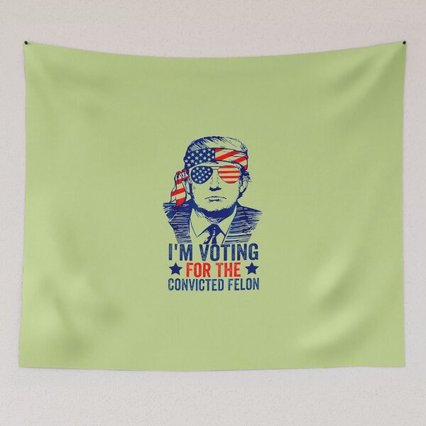 Item preview, I'M-VOTING-FOR-THE-CONVICTED-FELON-FUNNY-TRUMP-2024-T-SHIRT-(3) designed and sold by JonathanCarter4.