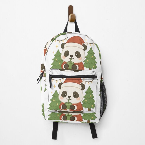 Item preview, Cute Christmas Panda Drinking Matcha designed and sold by leonlina.