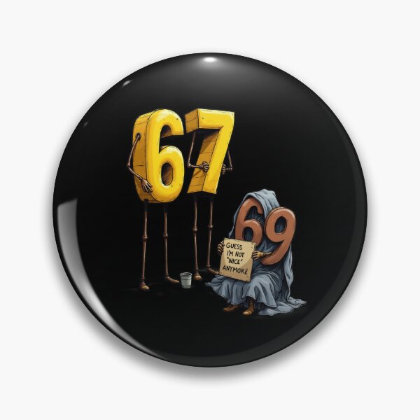 Item preview, Guess I’m Not ‘Nice’ Anymore – Funny 67 vs 69 Cartoon designed and sold by EM&Maker.