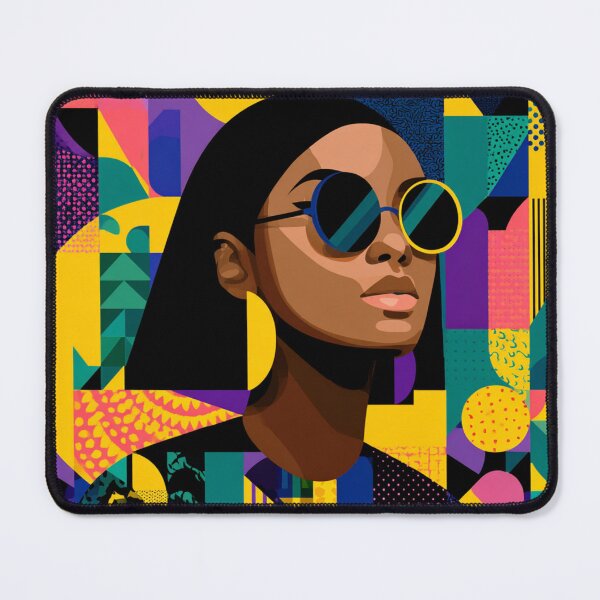 Item preview, Geometric Glam Woman in Bright Colors designed and sold by daila70.