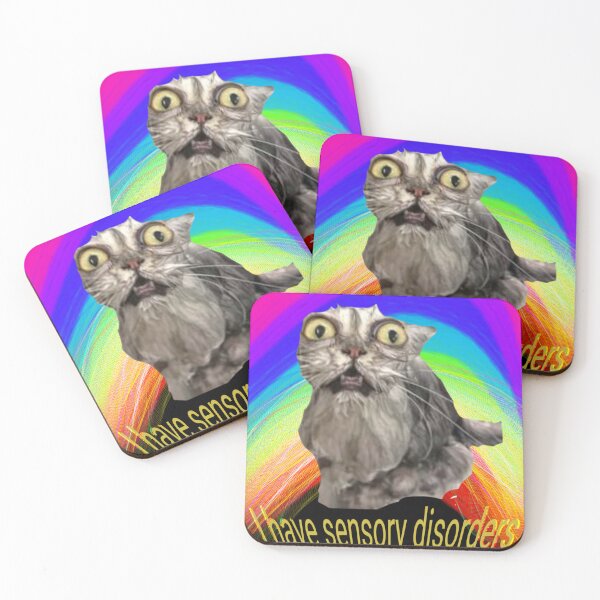 Item preview, Sensory disorders meme cat designed and sold by SamG9.