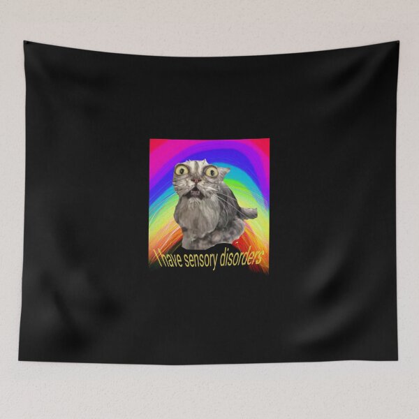 Item preview, Sensory disorders meme cat designed and sold by SamG9.