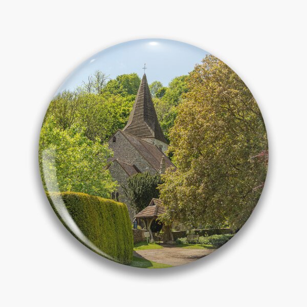 Item preview, Findon Village Church amongst the Greens of Spring designed and sold by HazyApplePhoto.
