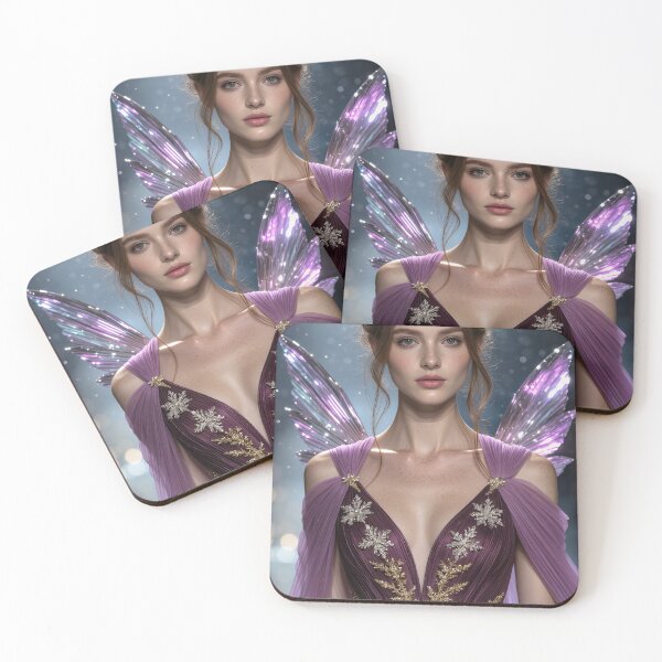 Item preview, Crystal Winged Fairy in Purple Couture designed and sold by auradream.ai.