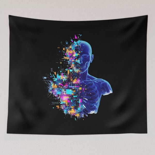 Item preview, Cyberpunk Glitch Anatomy Art designed and sold by Dakson Design - Fantasy Art.