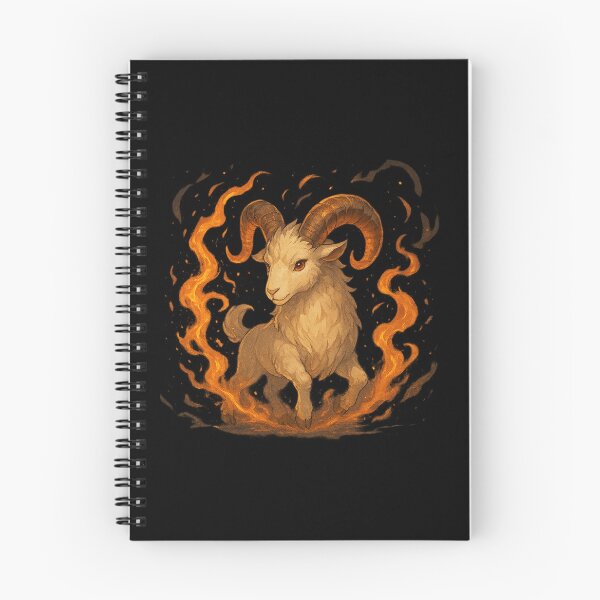 Artikelvorschau, Epic Magical Anime Aries Ram – Zodiac Aries Animal, Powerful Cosmic Ram, Fantasy Sticker Art entworfen und verkauft von RedStudioPRO872.