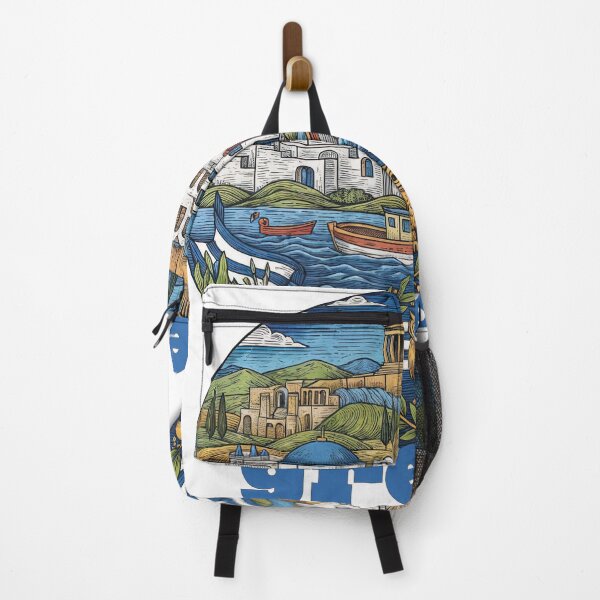 Item preview, Greece in Bloom – A Vibrant Tribute to Culture, Cuisine, and History designed and sold by ForeverPrintsOK.