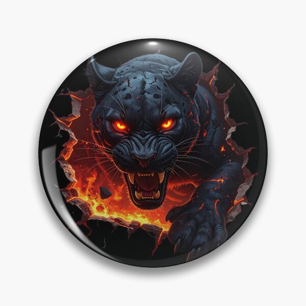 Item preview, Inferno Panther: Cracking Through t-shirt  designed and sold by Alicjareign.