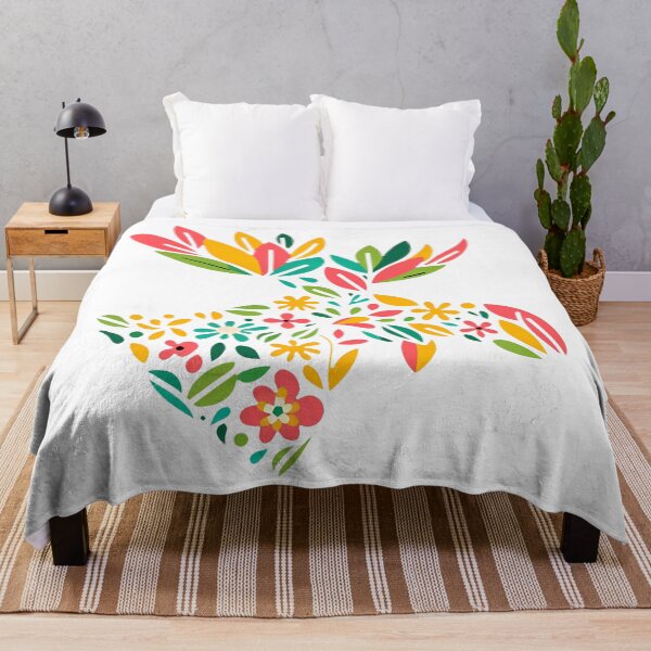 Item preview, Colourful Floral Moose – Scandinavian Folk Art by heidiannemorris © designed and sold by FOLK ART FUSION by heidiannemorris.