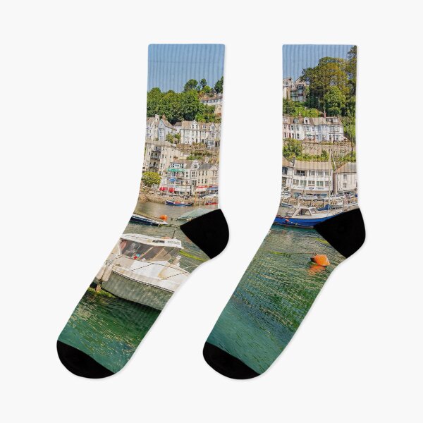 Item preview, East Looe River at high tide - Looe, Cornwall, UK. designed and sold by HazyApplePhoto.