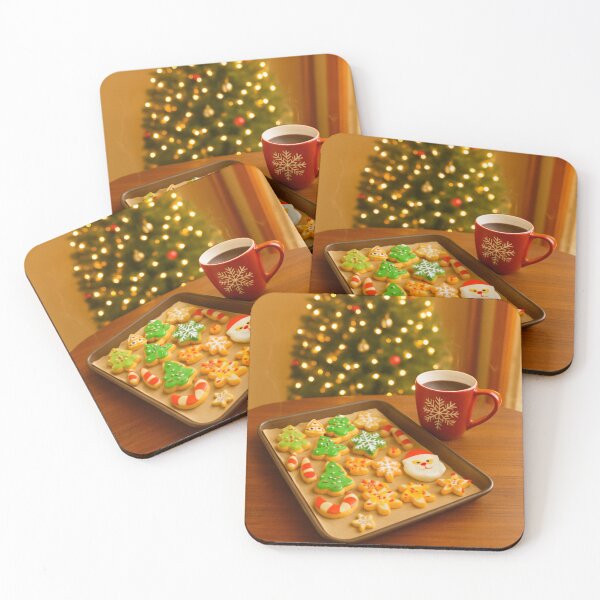 Item preview, Christmas Cookie Tray with Coffee designed and sold by WJ Cozy Creations.