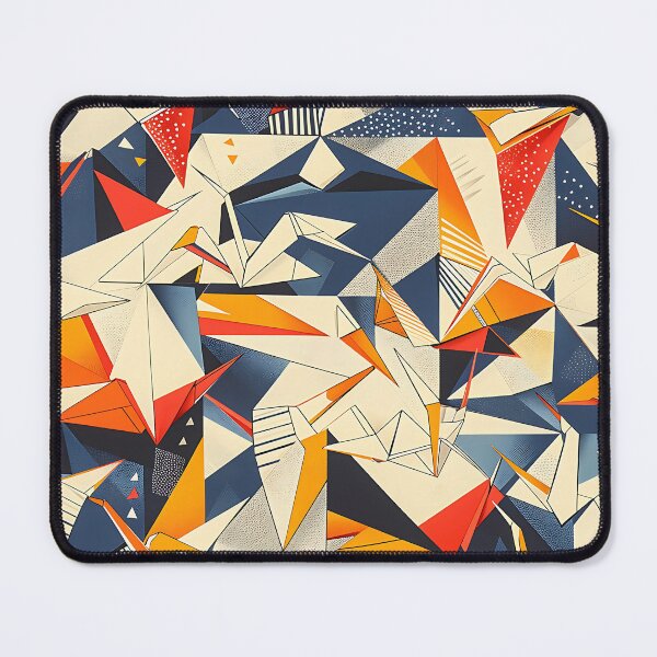 Item preview, Geometric Paper Cranes - Modern Japanese Origami Pattern designed and sold by KaitoJapanDesign.