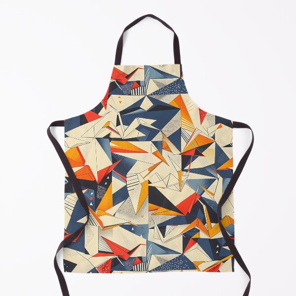 Item preview, Geometric Paper Cranes - Modern Japanese Origami Pattern designed and sold by KaitoJapanDesign.