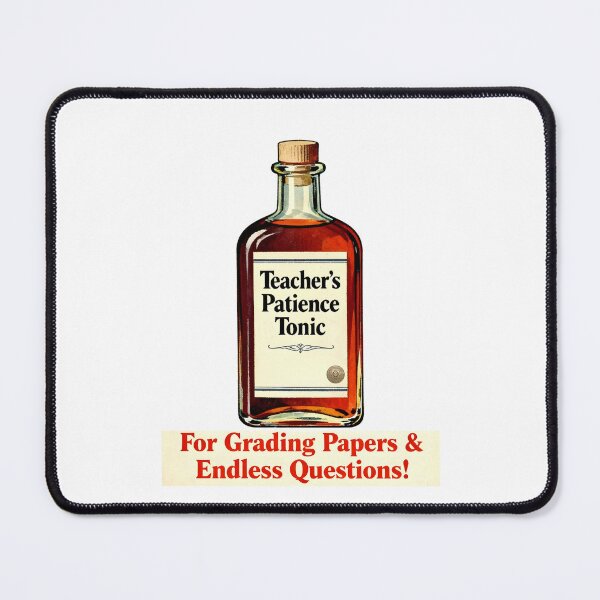 Item preview, Teacher's Patience Tonic - Funny Vintage Apothecary Label designed and sold by LostFutureFactory.