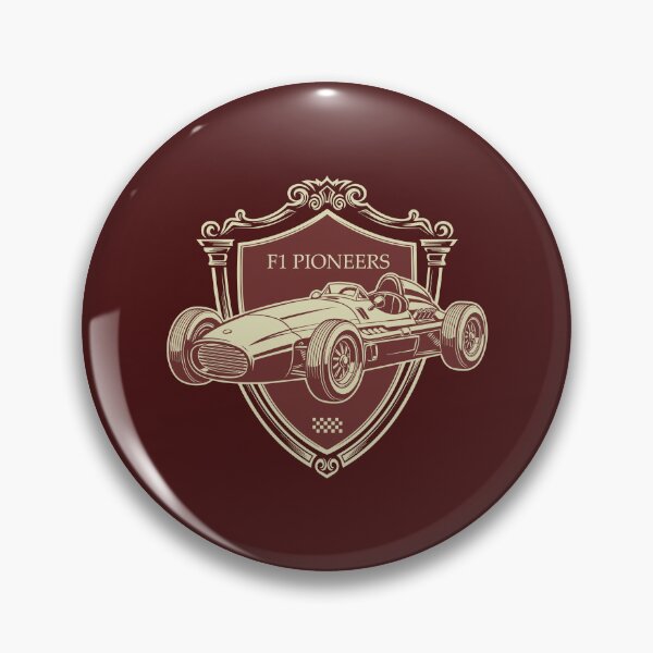 Item preview, F1 Pioneers Vintage Race Car Emblem designed and sold by KiwiRider.