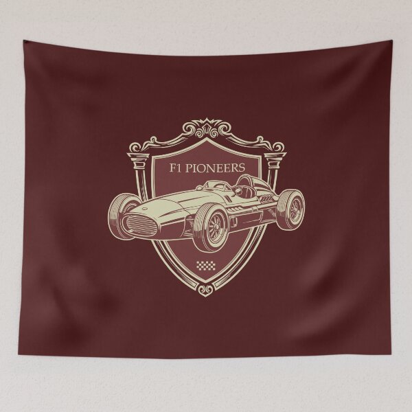 Item preview, F1 Pioneers Vintage Race Car Emblem designed and sold by KiwiRider.