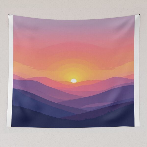 Item preview, Sunset Over Rolling Hills designed and sold by LCPcreations.