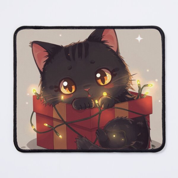 Item preview, Black Cat Christmas Gift Box – Cute Holiday Kitty designed and sold by Dream Magic Co.